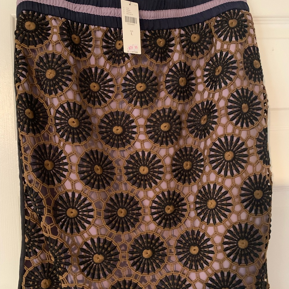 Anthropologie Lace Pencil Skirt